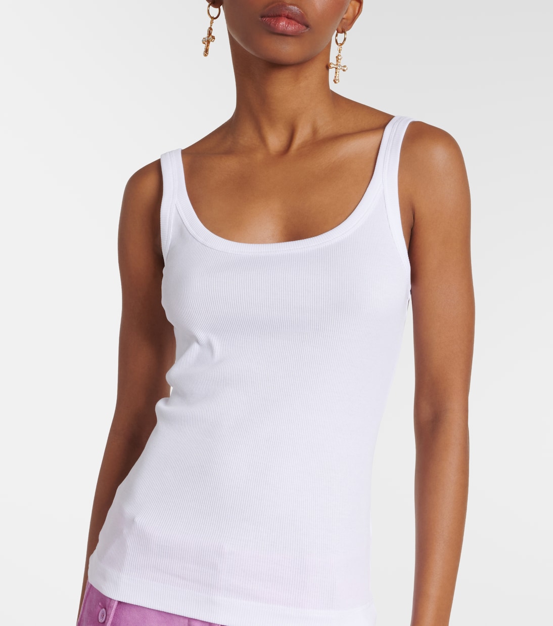 Ribbed-knit cotton tank top | Dolce&Gabbana