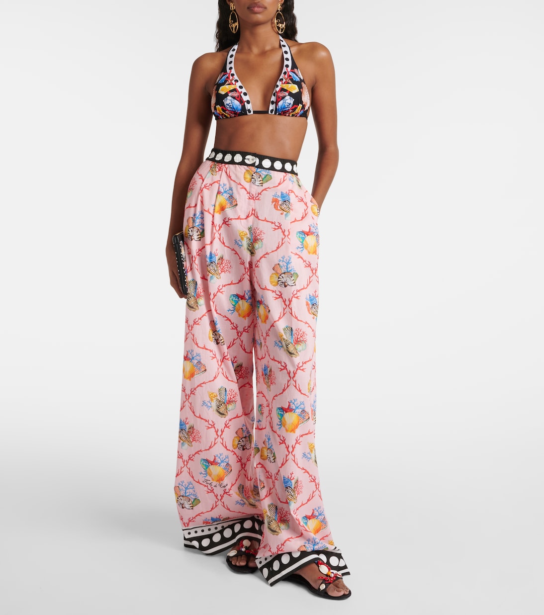 Capri printed cotton palazzo pants | Dolce&Gabbana