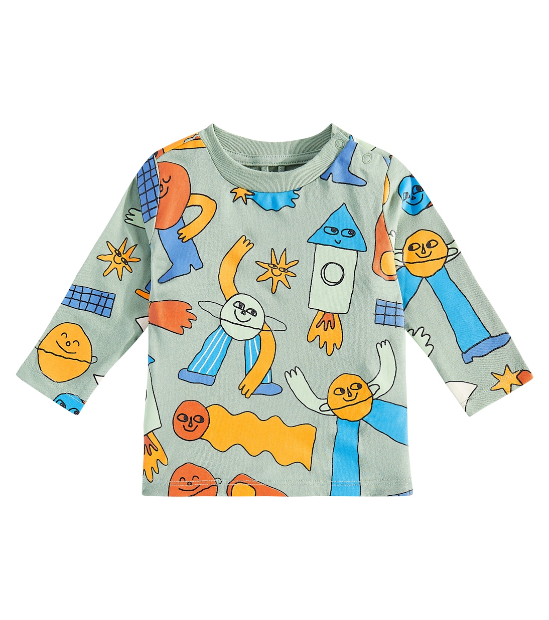 Baby printed cotton jersey T-shirt | Stella McCartney Kids