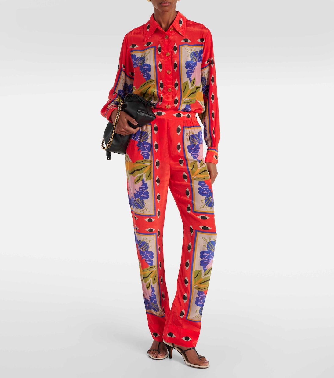 Pyjamahose Surreal Scarf Sand | Farm Rio