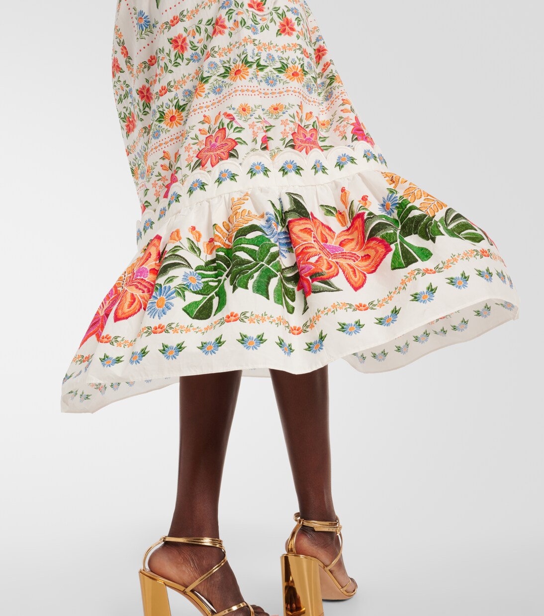 Robe midi en coton à fleurs | Farm Rio