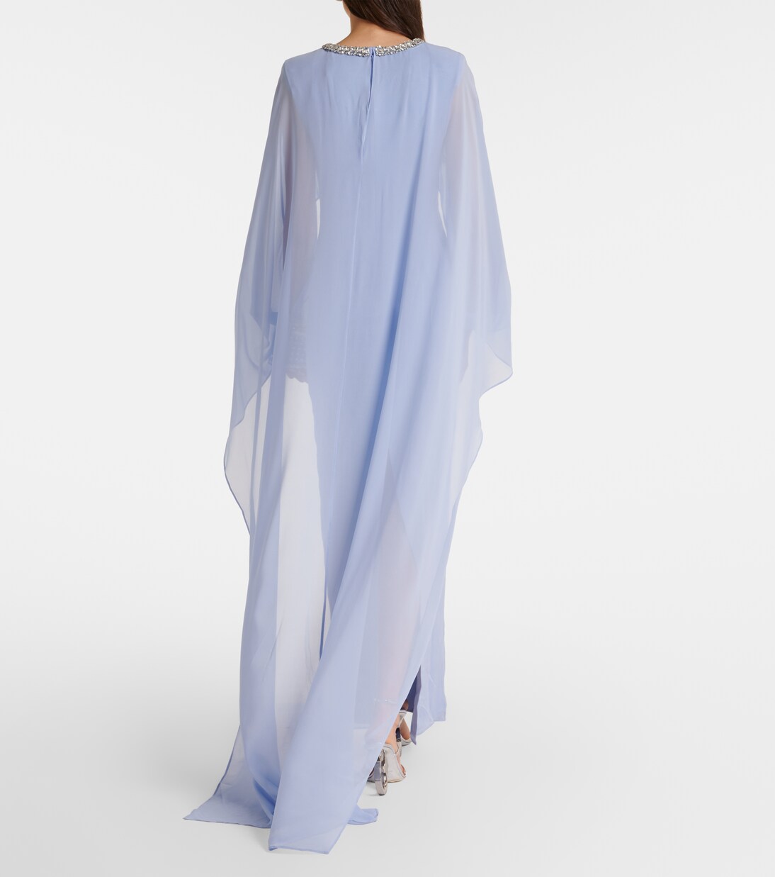 Robe longue en soie à ornements | Roland Mouret