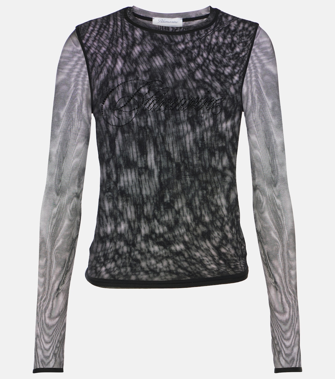Logo tulle-trimmed T-shirt | Blumarine