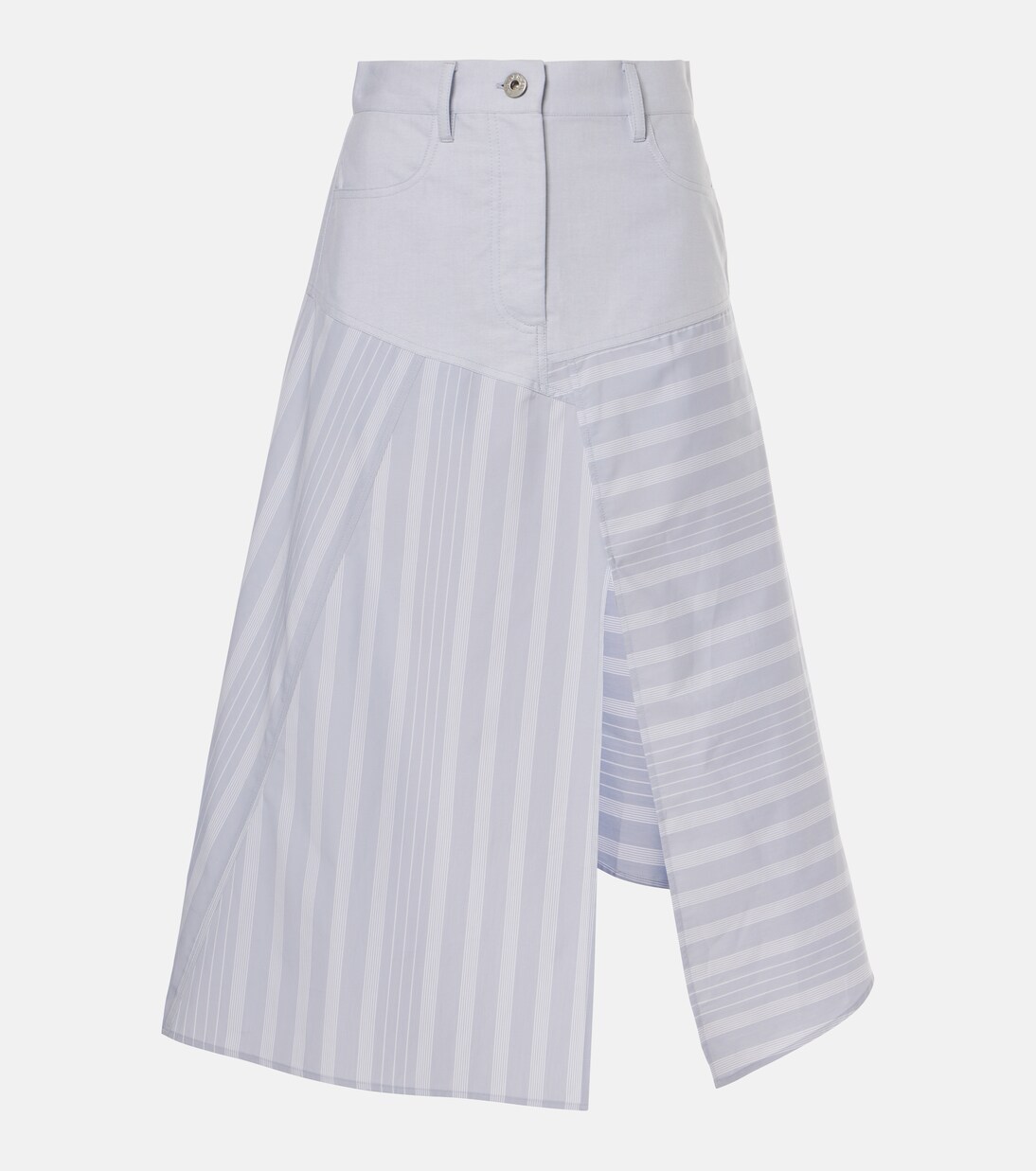 Patchwork cotton midi skirt | JW Anderson
