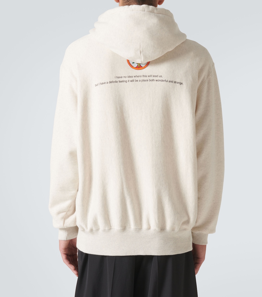 Printed cotton hoodie | Undercover