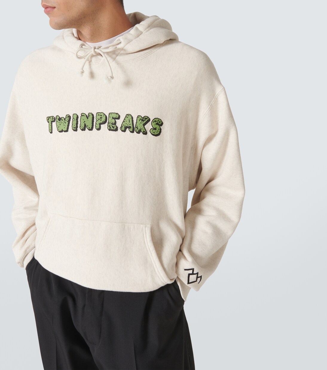 Printed cotton hoodie | Undercover