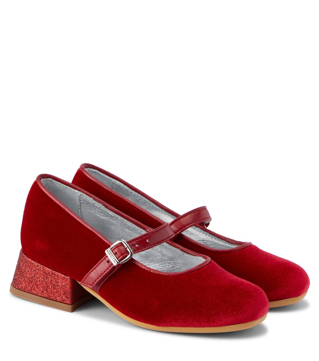 Dorothy glitter velvet ballet flats | Monnalisa