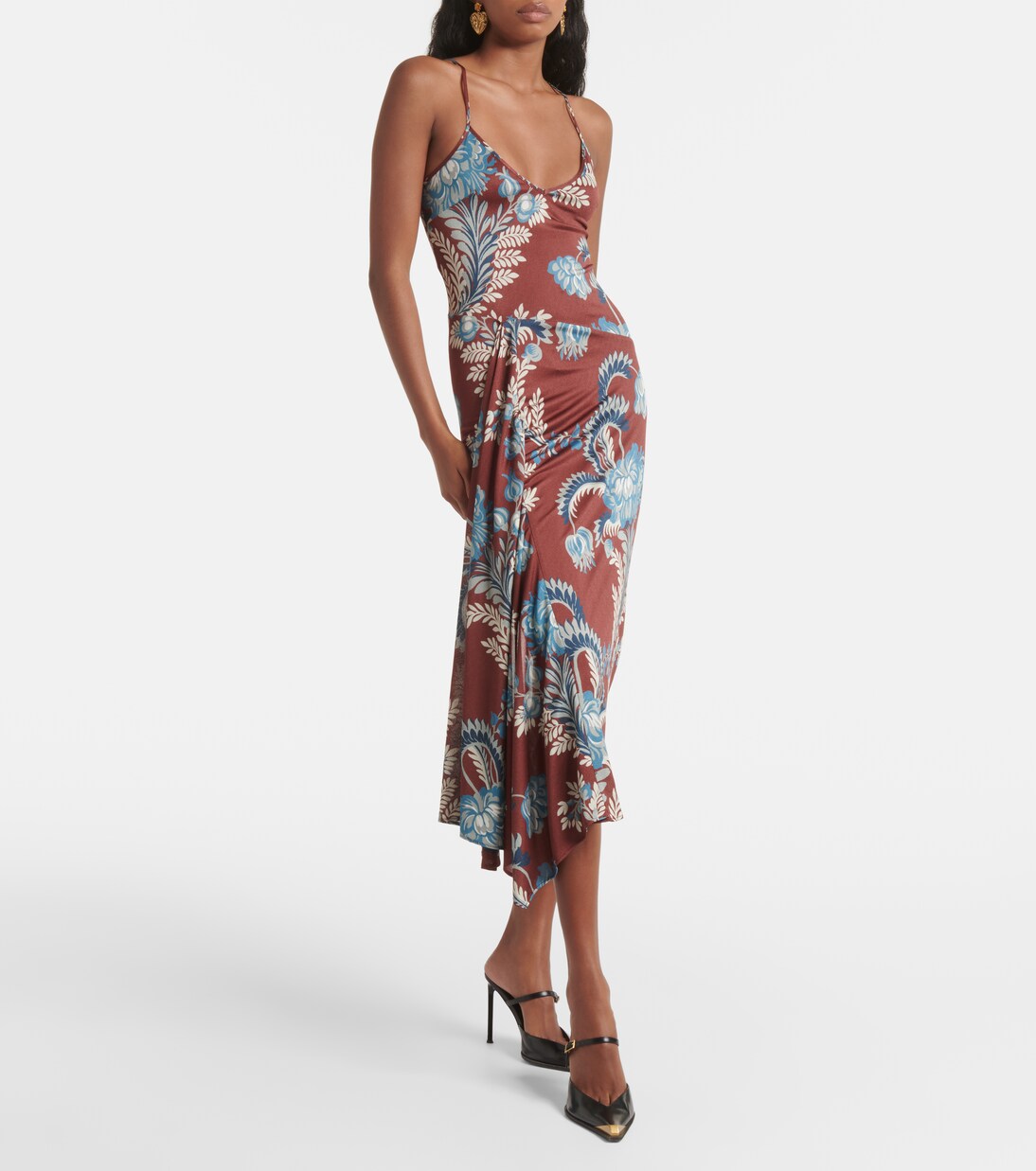 Bedrucktes Midikleid aus Satin | Etro