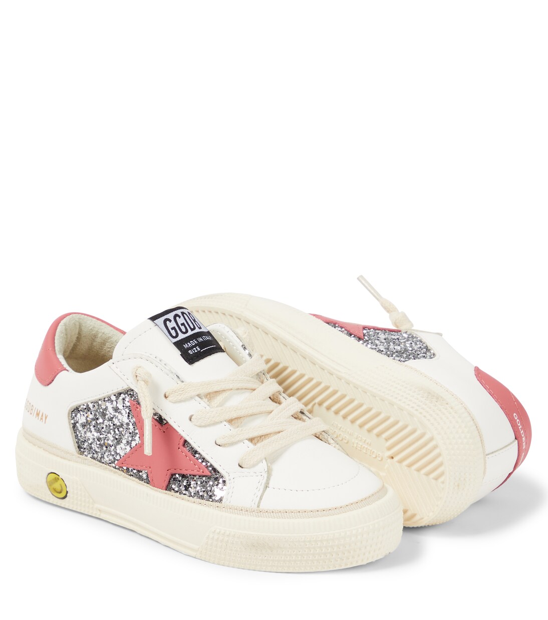 May glitter leather sneakers | Golden Goose Kids