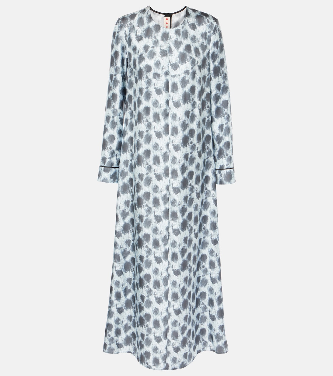 Robe longue imprimée en soie | Marni