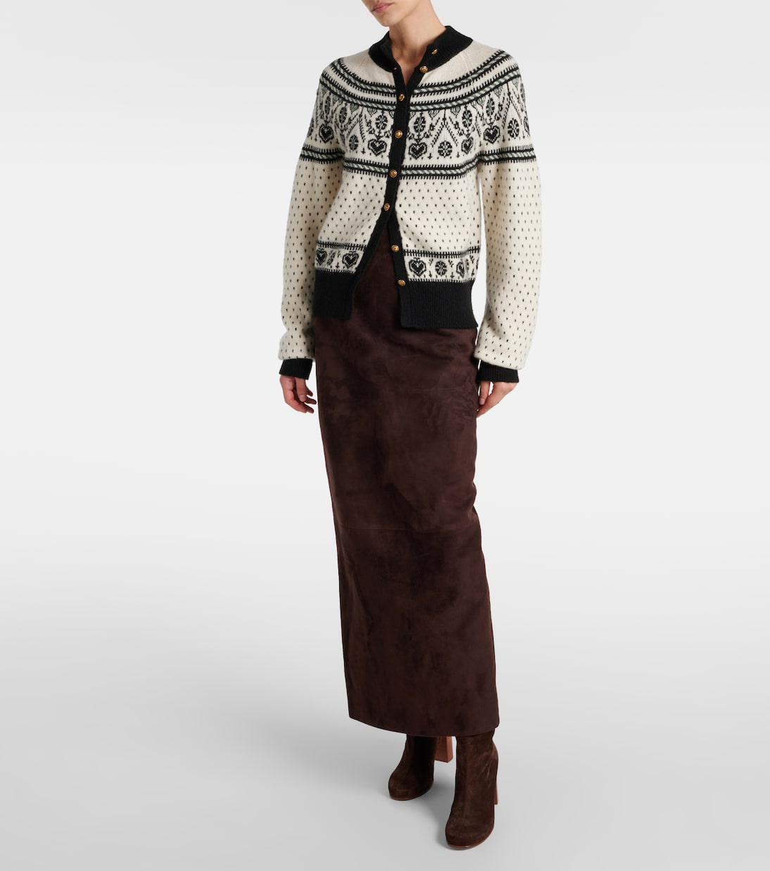 Cárdigan Marc de mezcla de cachemir en jacquard | Khaite