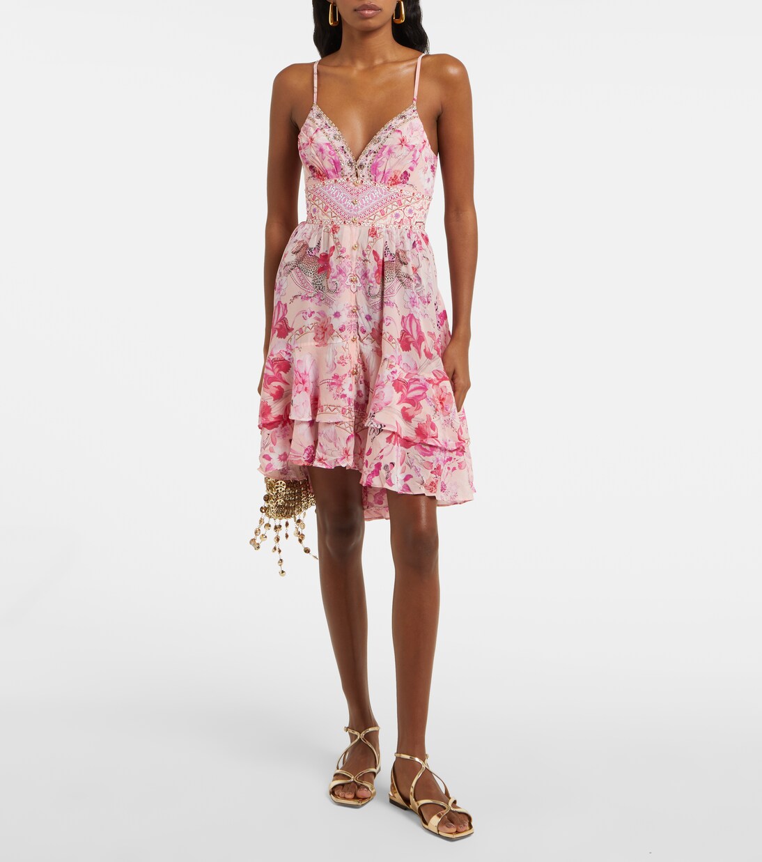 Robe en soie à fleurs | Camilla