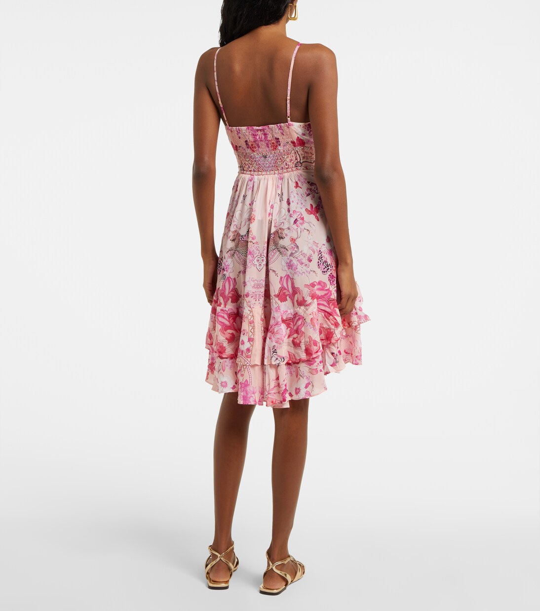 Robe en soie à fleurs | Camilla