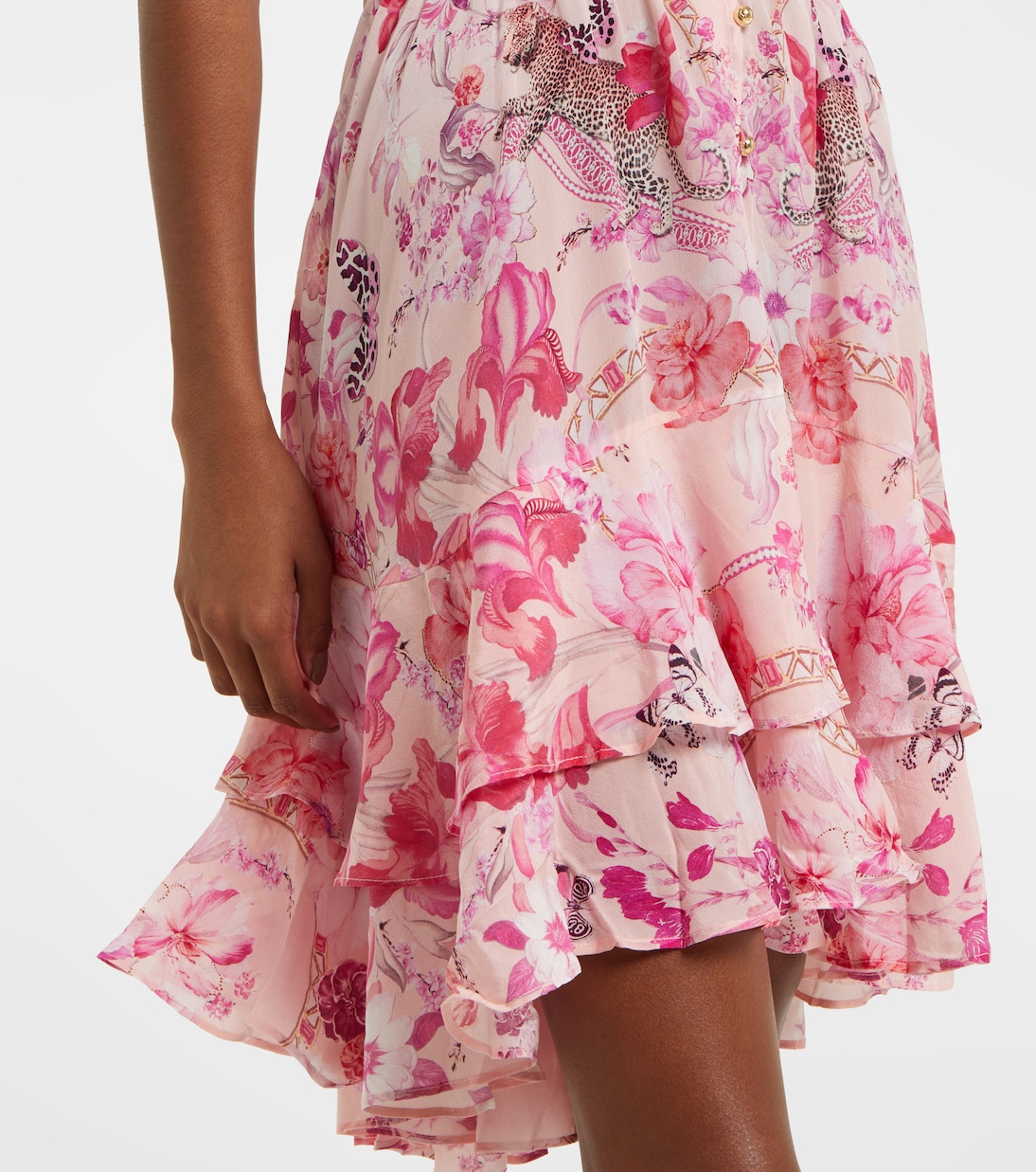 Robe en soie à fleurs | Camilla