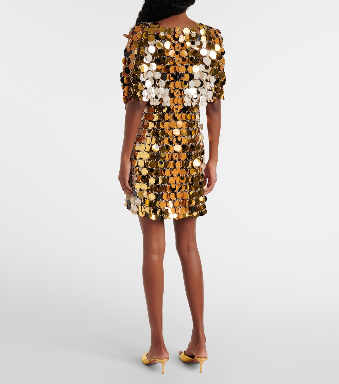 Minikleid mit Pailletten | Rabanne