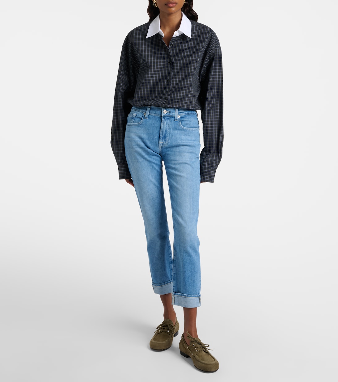 Mid-Rise Skinny Jeans | 7 For All Mankind