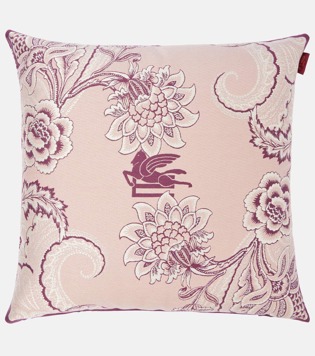 Bloom Pegaso cotton-blend cushion | Etro