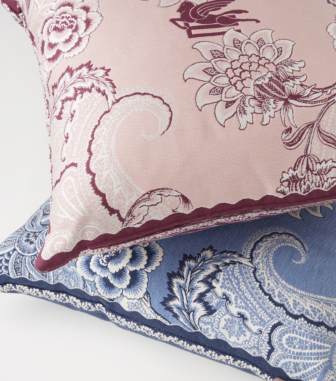 Bloom Pegaso cotton-blend cushion | Etro