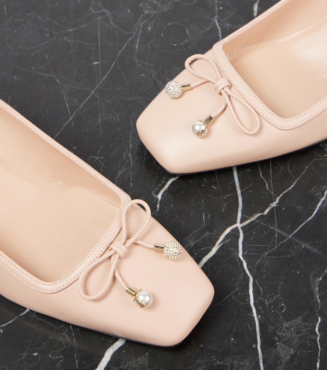 Elme 45 bow-detail leather pumps | Jimmy Choo