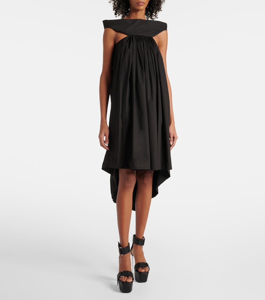 Abito crto Chalice in cotone con cut-out | Rick Owens
