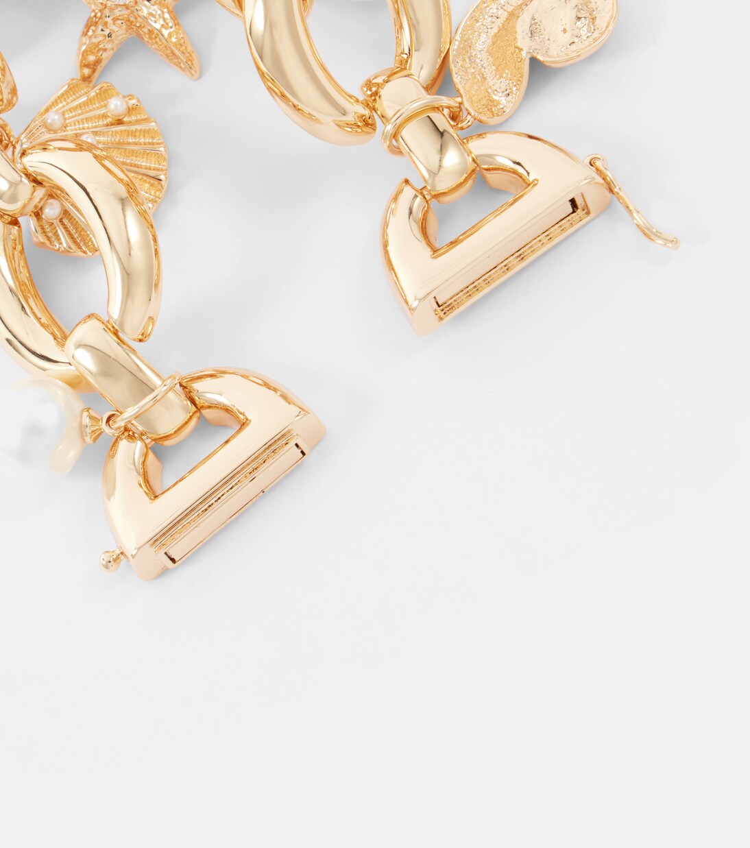 人造珍珠镀金手链 | Self-Portrait