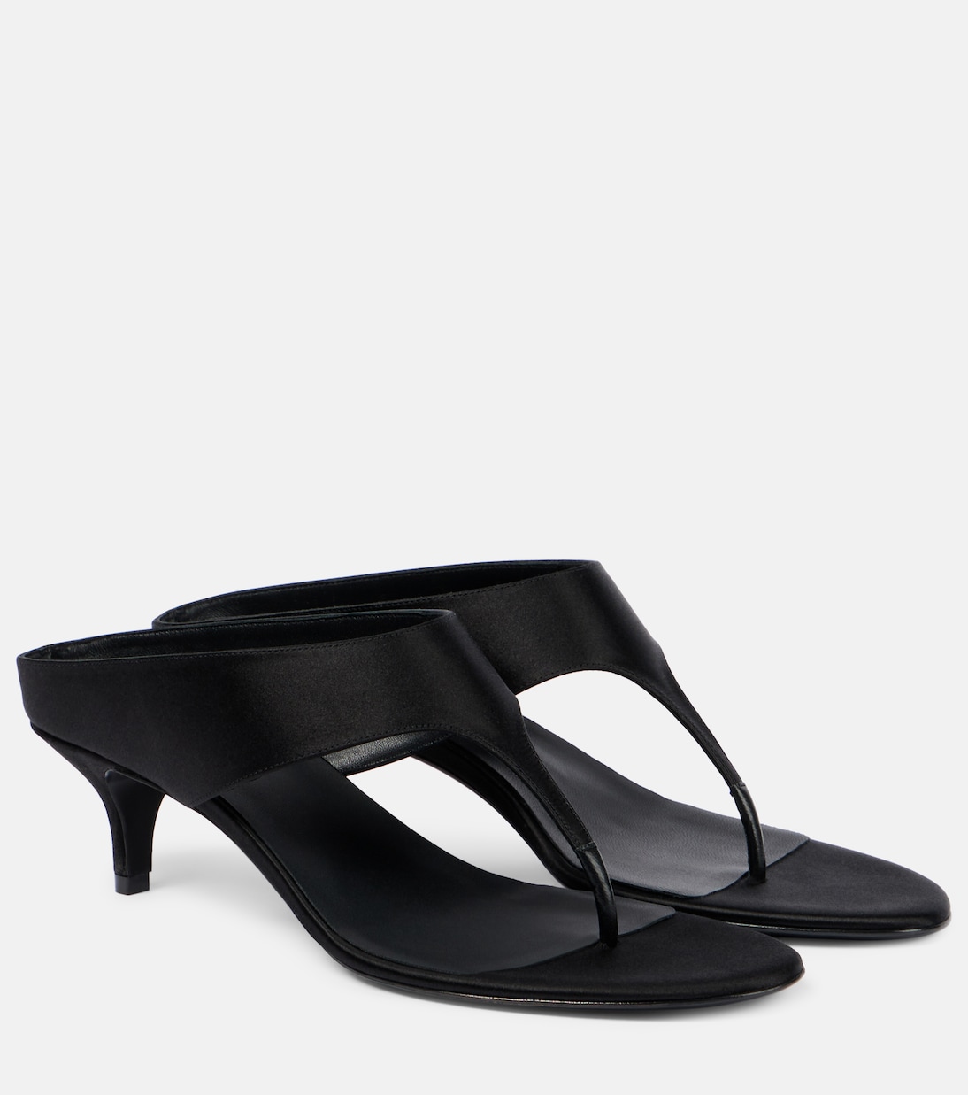 45 satin and leather thong sandals | Magda Butrym