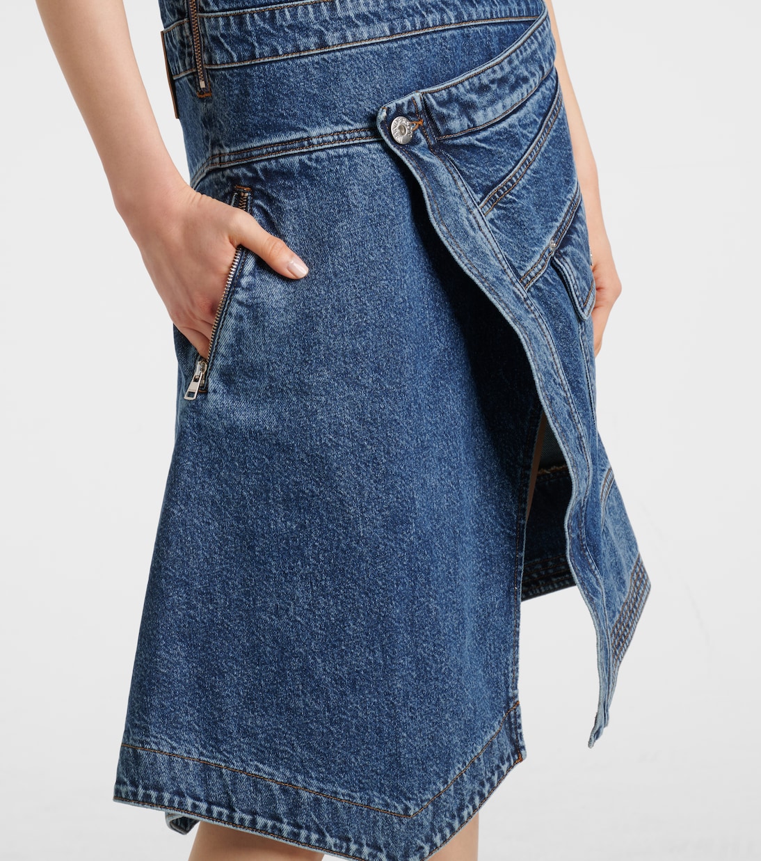 Wickelkleid aus Denim | JW Anderson