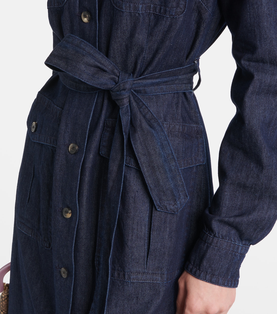 Hemdblusenkleid aus Baumwoll-Denim | Dries Van Noten