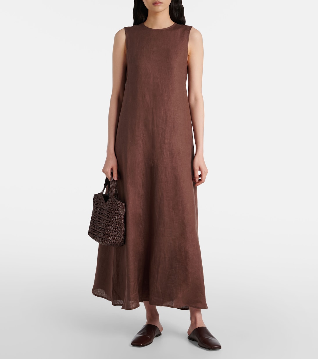 Robe longue Tallin en lin | Asceno