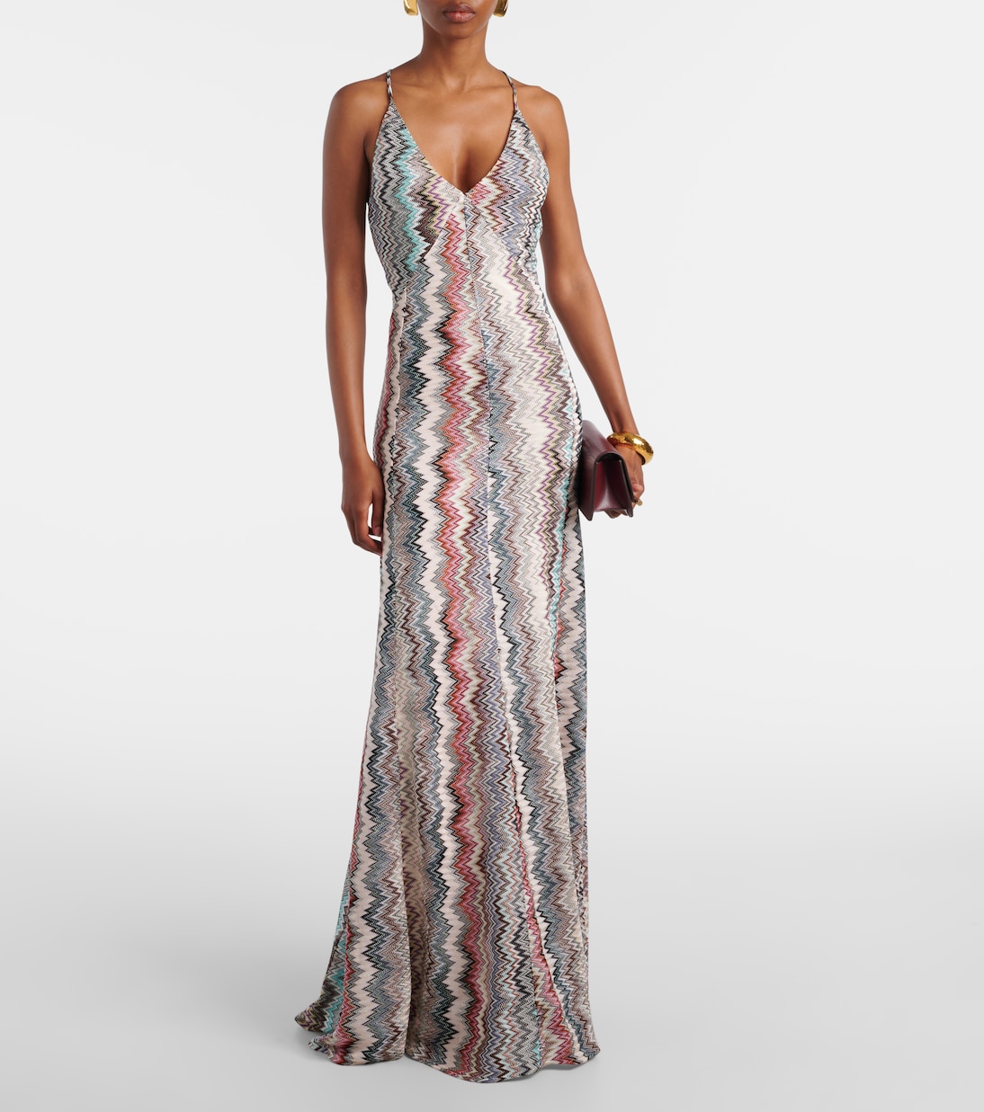 Abito lungo a zig-zag | Missoni
