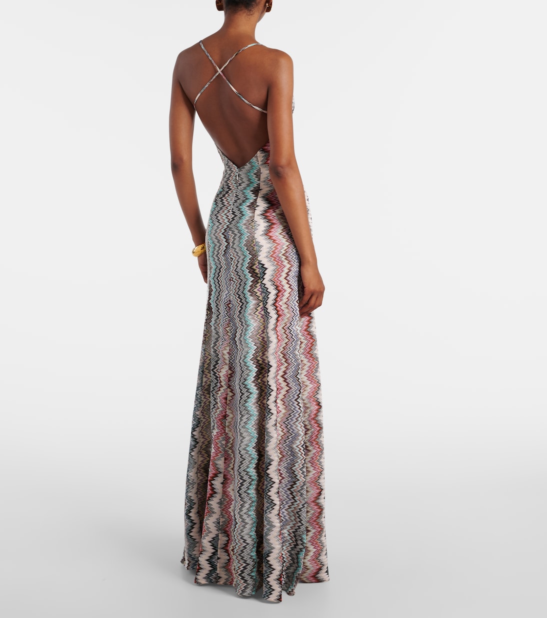 Abito lungo a zig-zag | Missoni