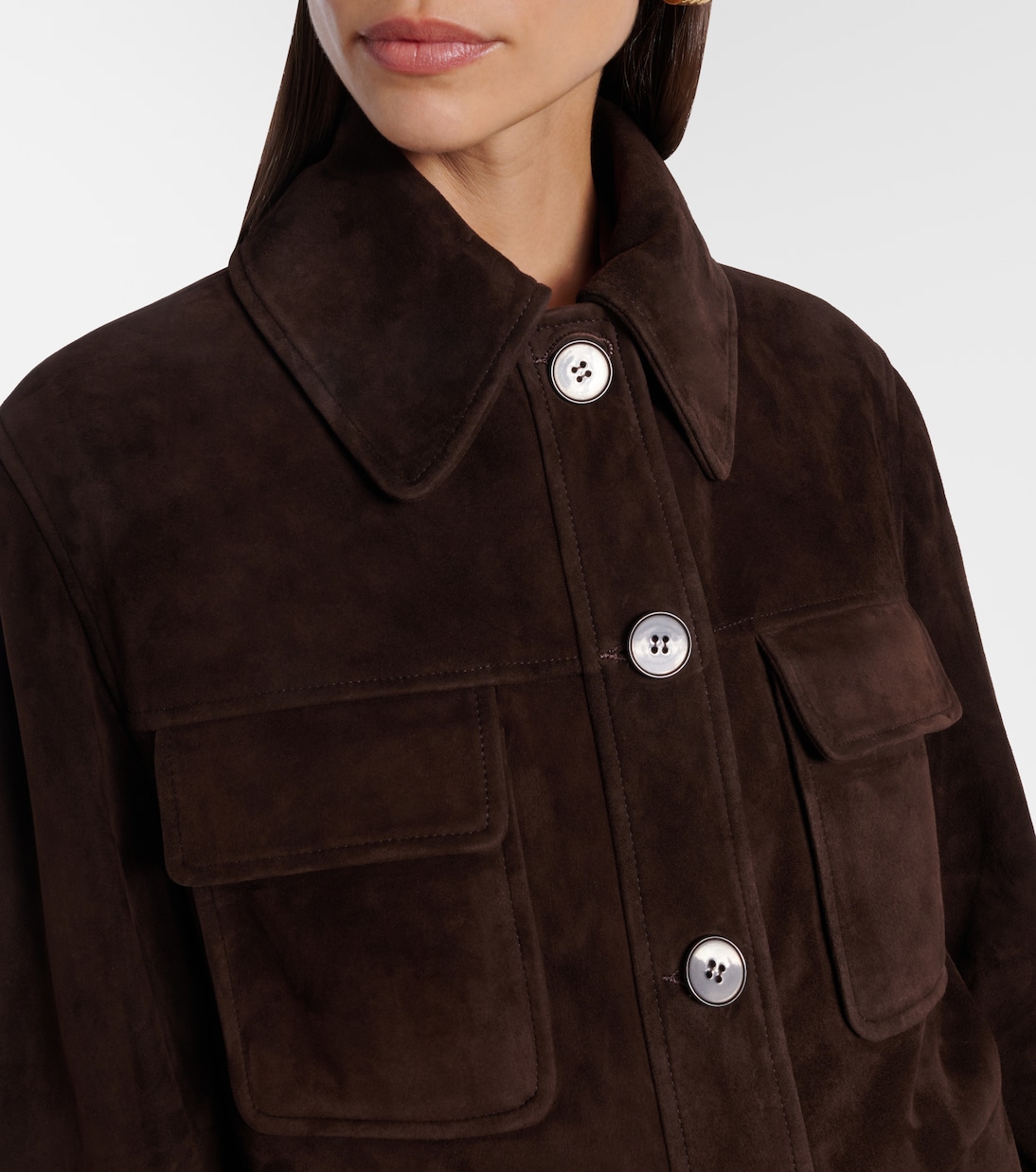 Jacke Lorien aus Veloursleder | Nour Hammour