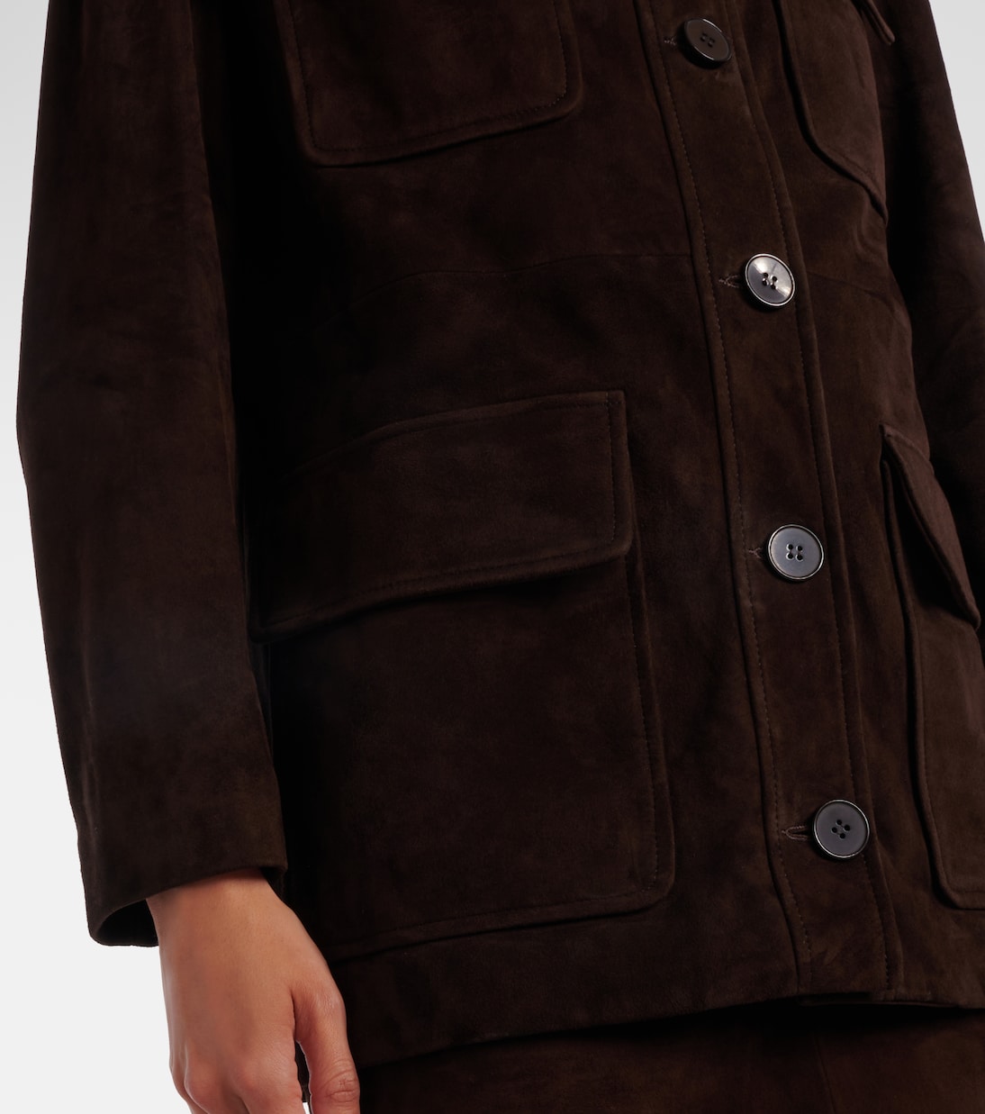 Jacke Lorien aus Veloursleder | Nour Hammour