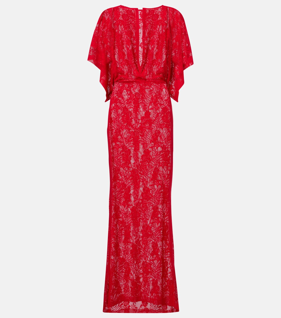 Robe longue Obie en dentelle | Norma Kamali