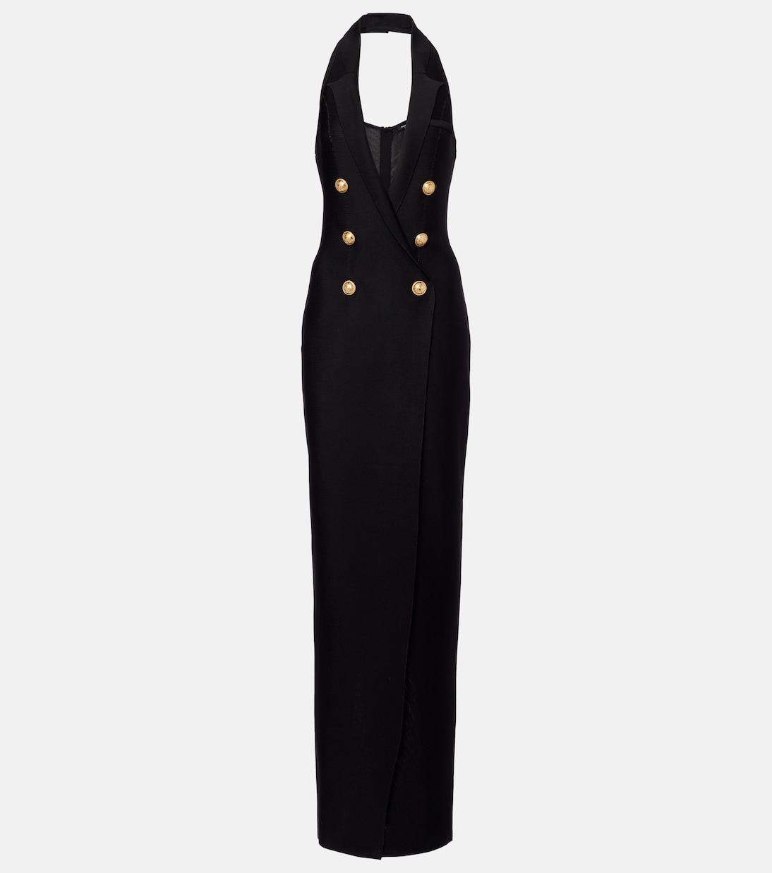 Halterneck open-back blazer dress | Balmain