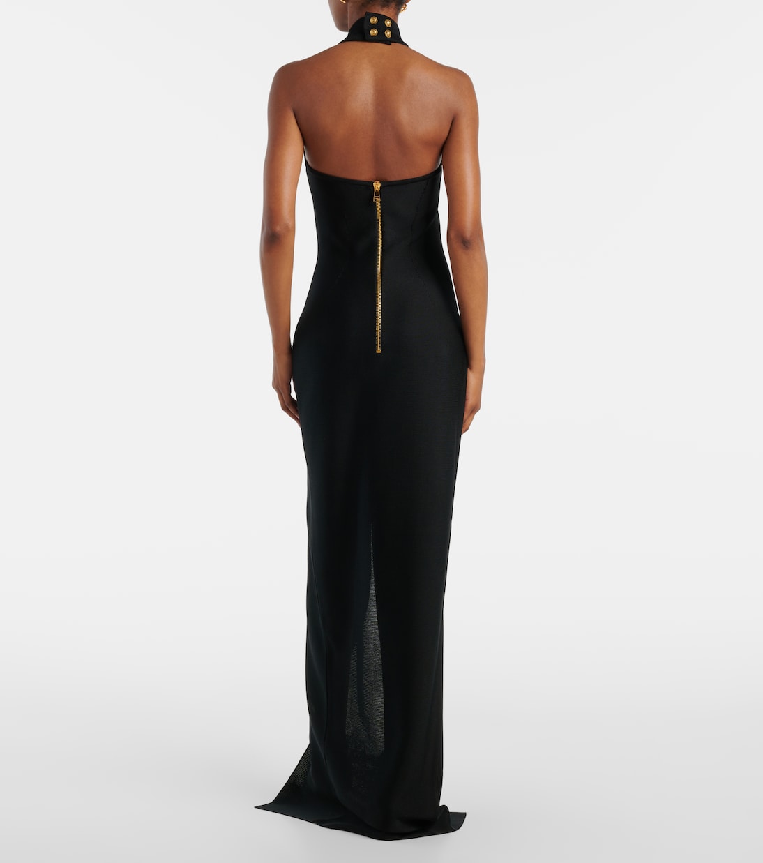 Halterneck open-back blazer dress | Balmain