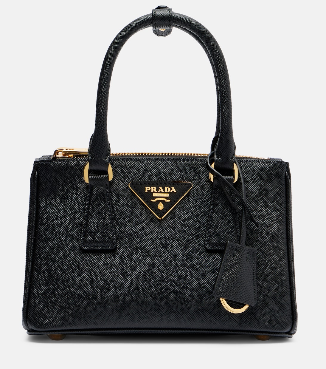 Galleria Saffiano Mini leather tote bag | Prada