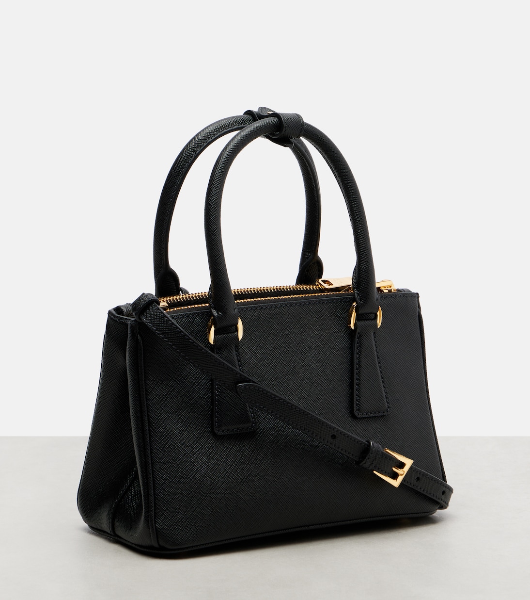 Galleria Saffiano Mini leather tote bag | Prada