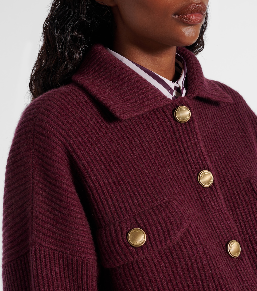 Cardigan en laine, cachemire et soie | Brunello Cucinelli