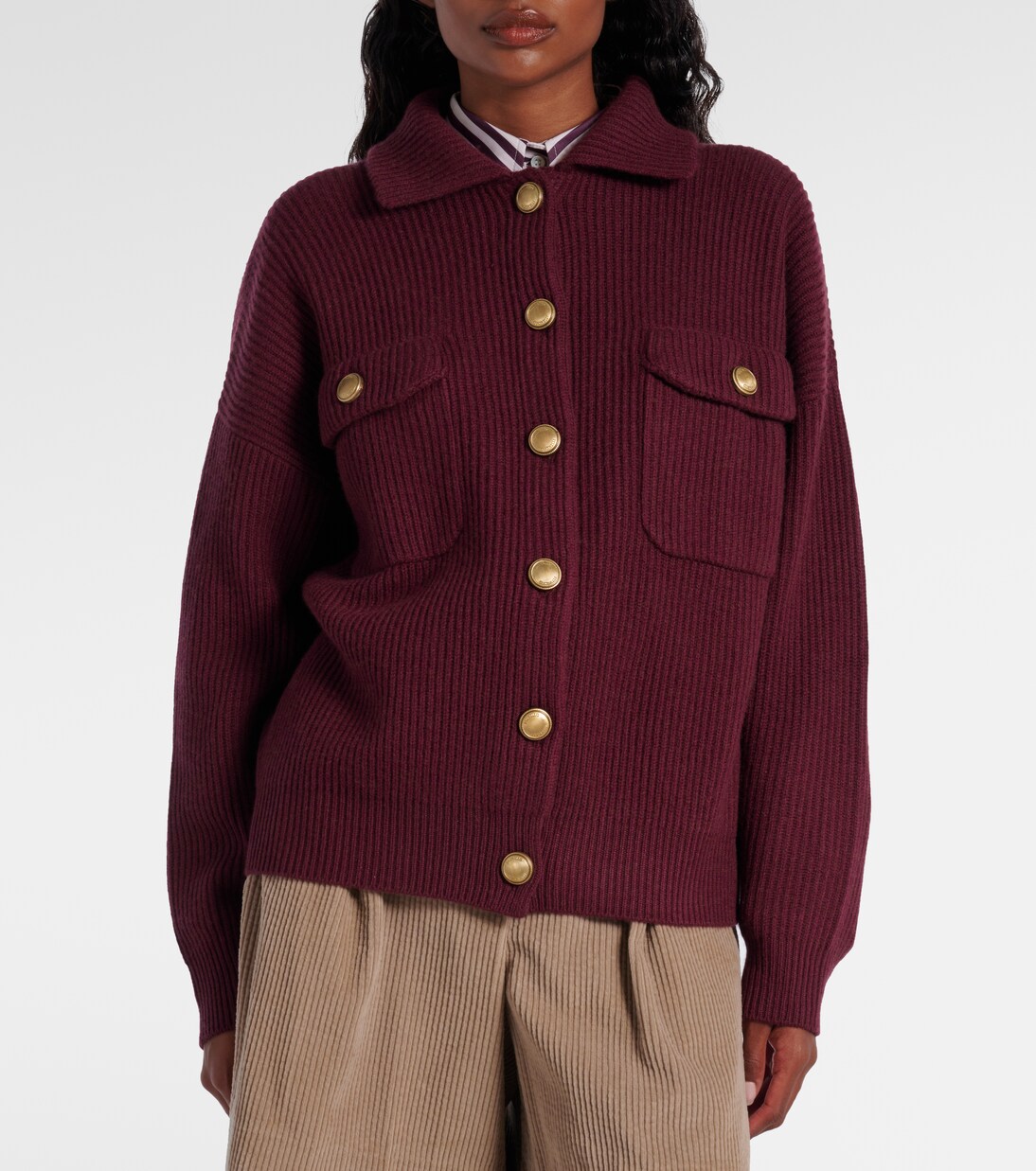 Cardigan en laine, cachemire et soie | Brunello Cucinelli