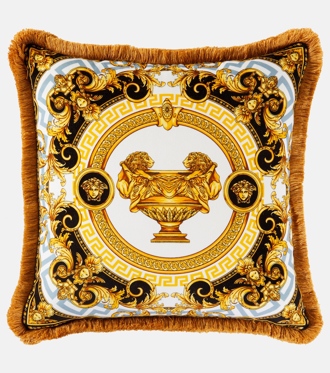 La Coupe Des Dieux cotton cushion | Versace Home