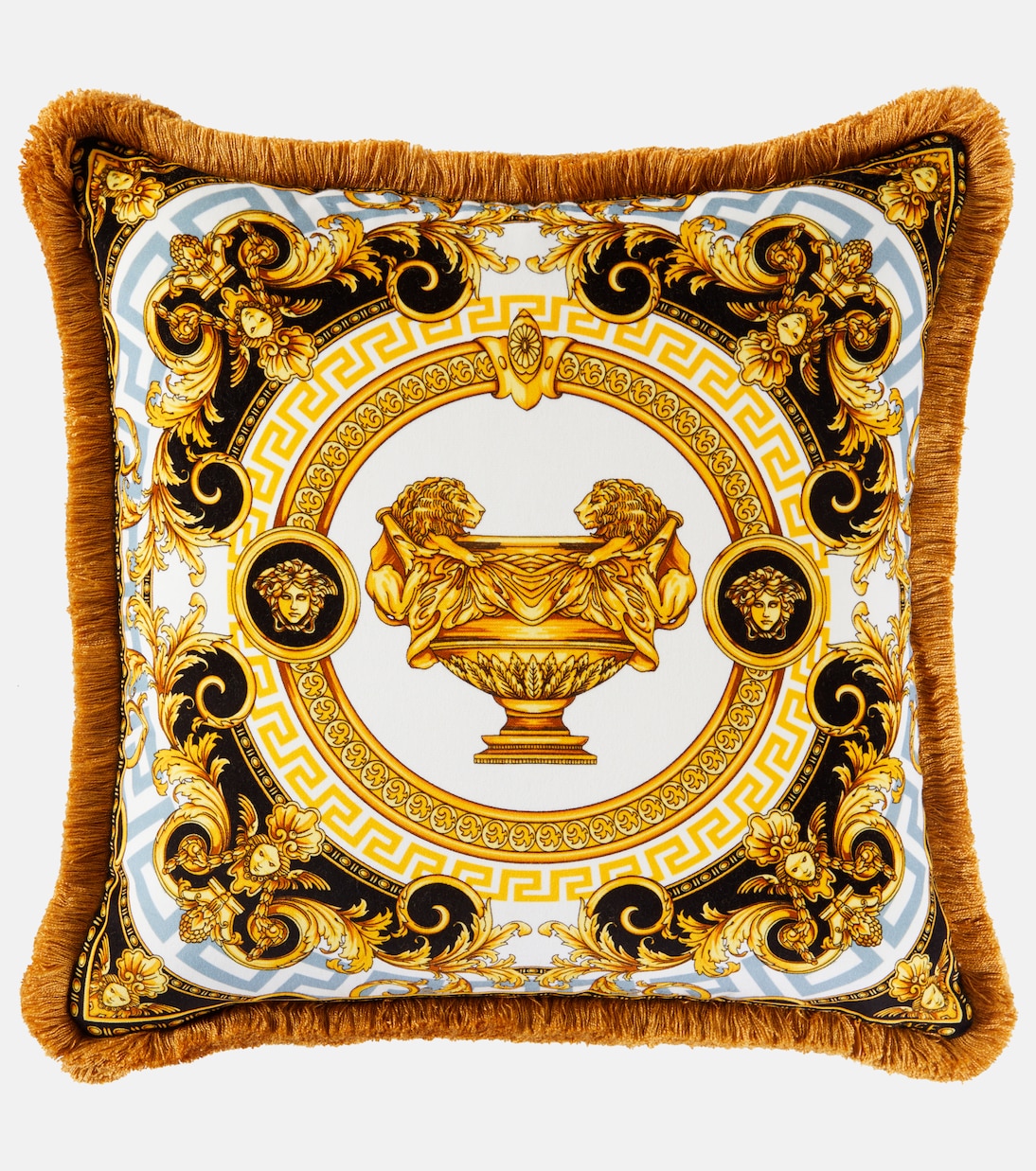 La Coupe Des Dieux cotton cushion | Versace Home