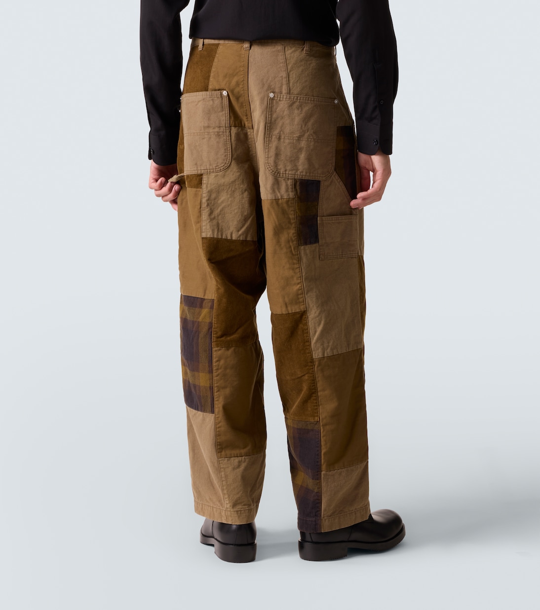 Patchwork cotton wide-leg pants | Comme des Garçons Homme