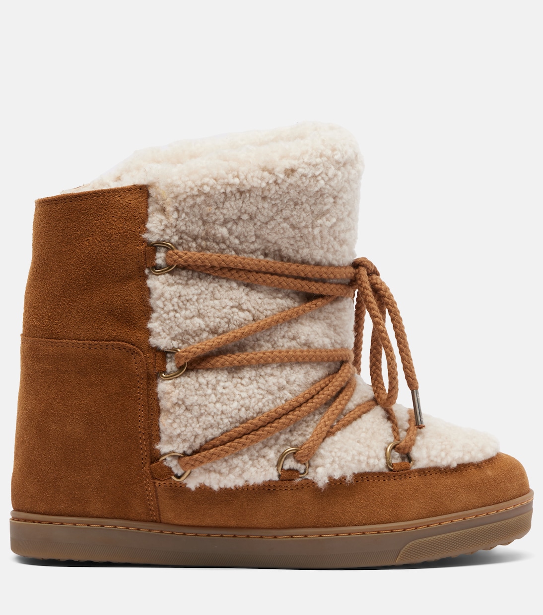 Schneestiefel aus Shearling und Veloursleder | Isabel Marant