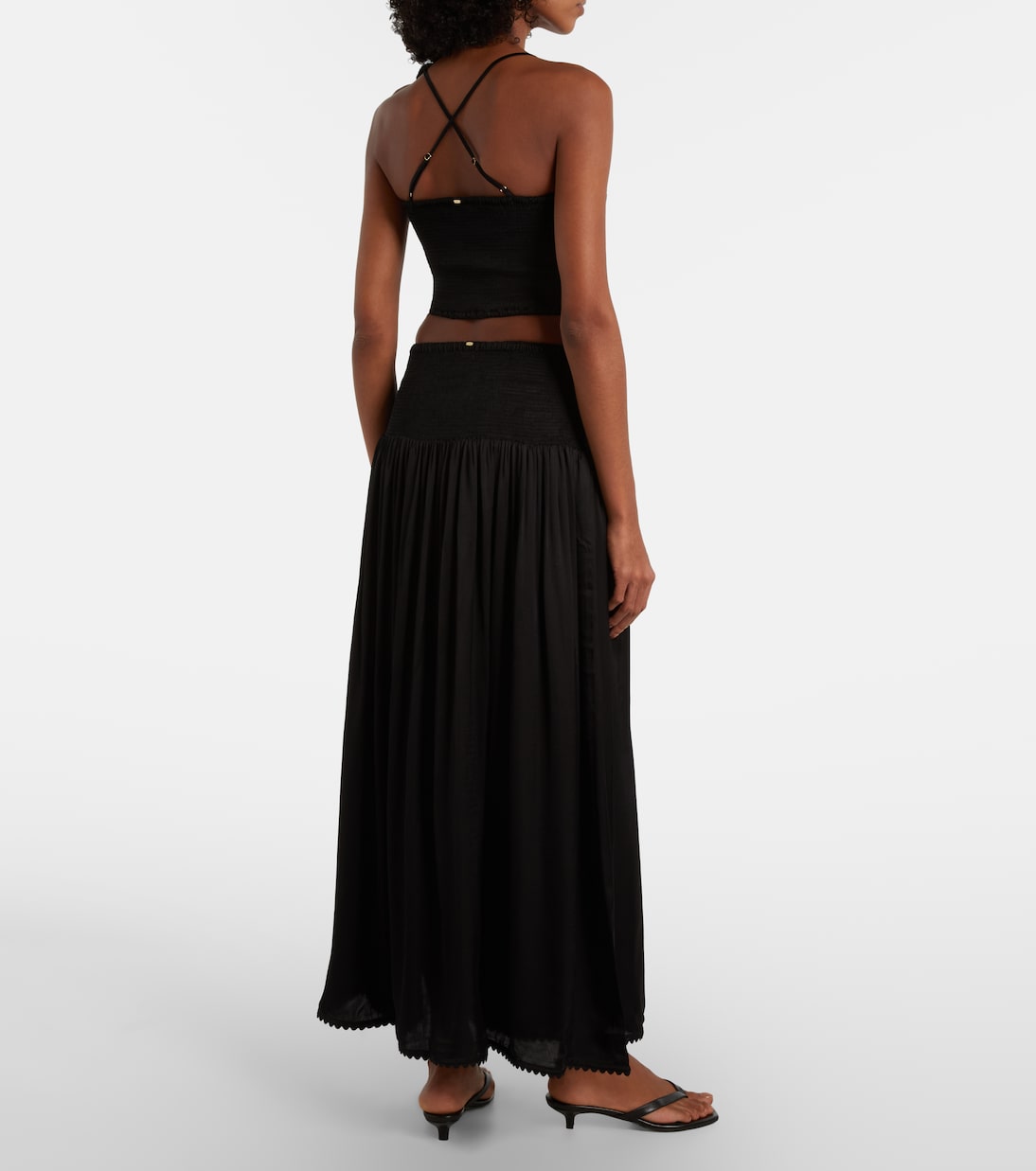 Scalloped maxi skirt | Poupette St Barth