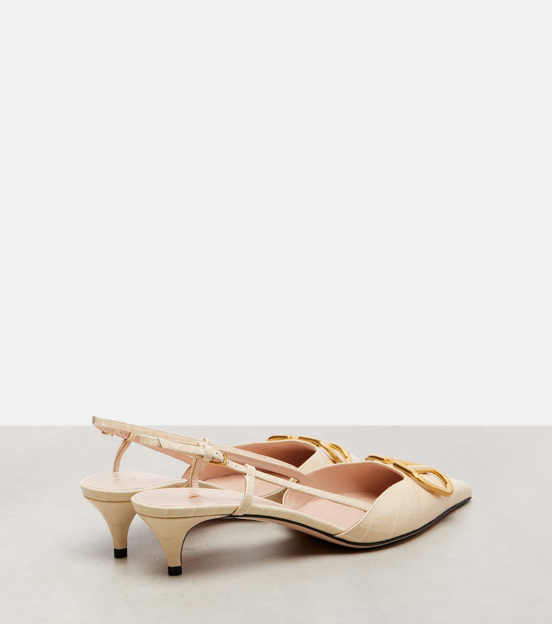 Pumps slingback VLogo 40 in pelle | Valentino Garavani
