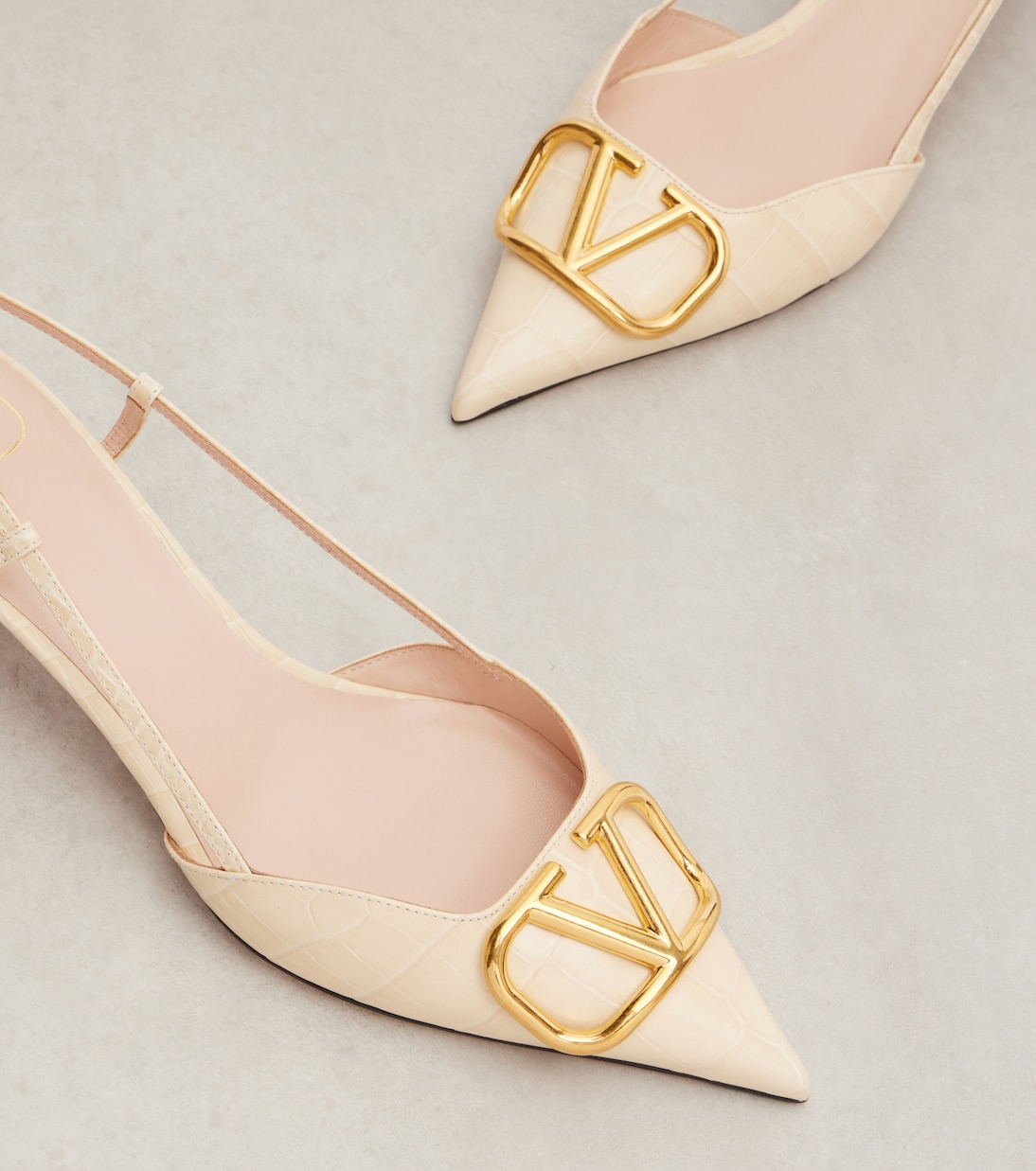 Pumps slingback VLogo 40 in pelle | Valentino Garavani