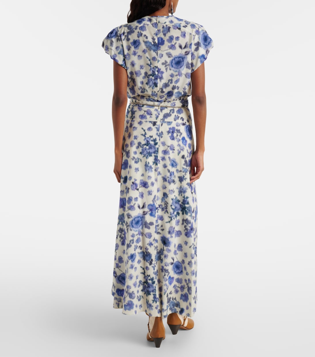 Sakura floral silk-blend midi skirt | Isabel Marant
