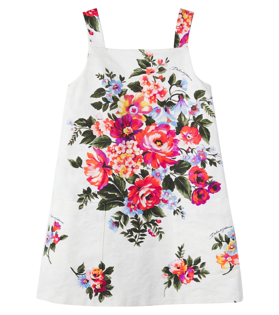 Floral cotton dress | Dolce&Gabbana Kids