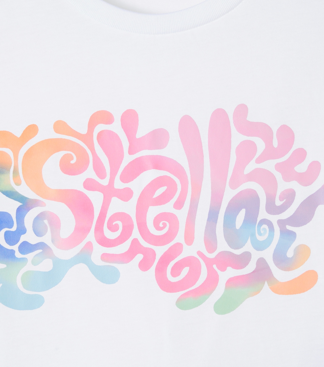 T-shirt in jersey di cotone con logo | Stella McCartney Kids